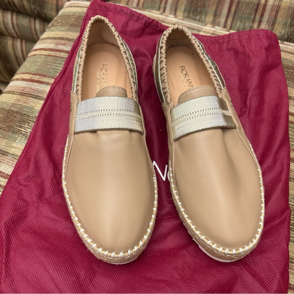 Beige Espadrilles with Elastic Band
